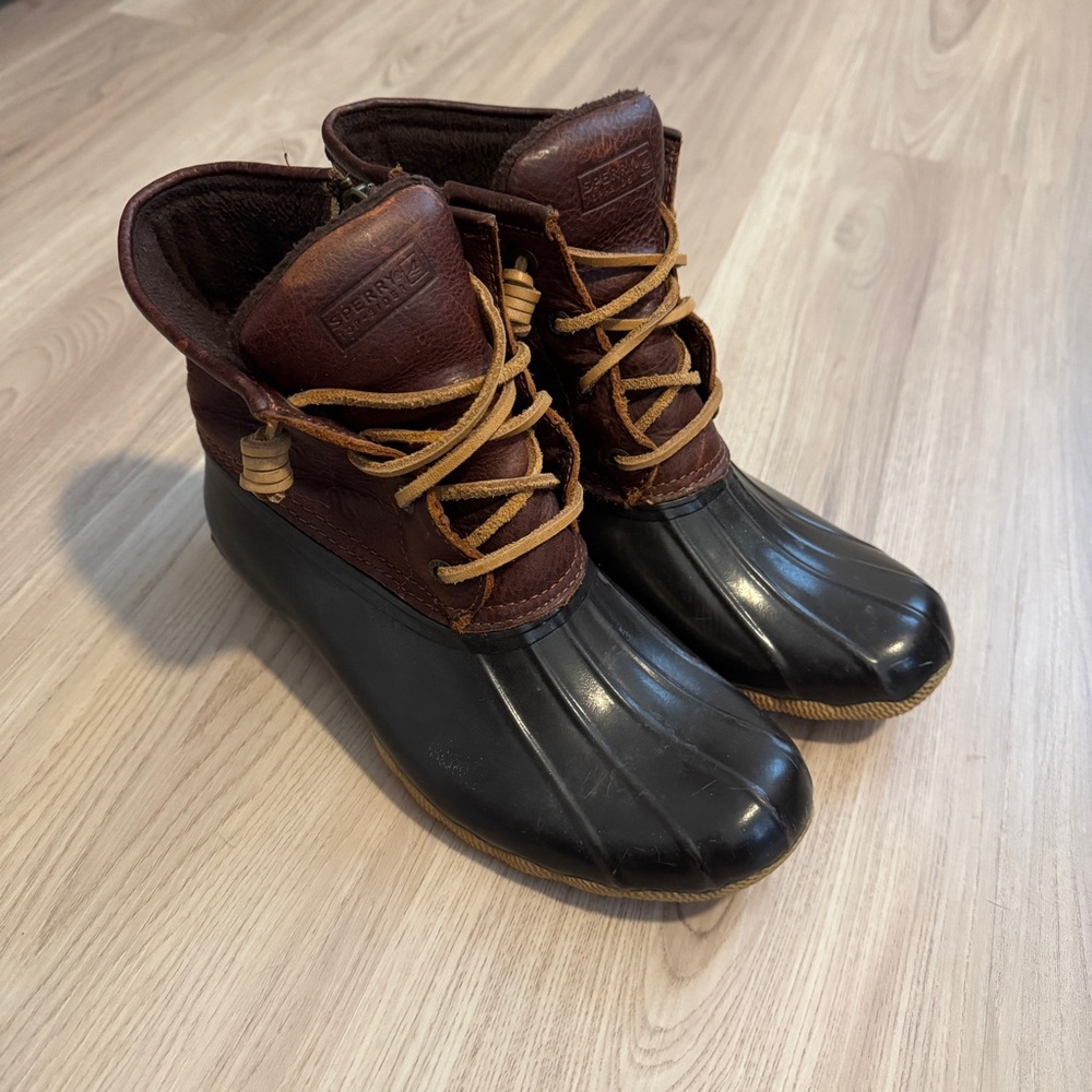 Sperry Dark Brown Duck Boots